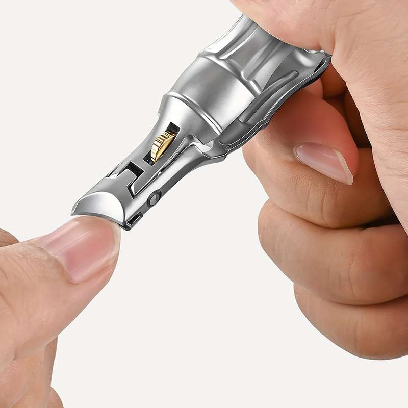1pcs Nail Clippers Coke Bottle Design Stainless Steel Splash Proof Professional Nail Clippers