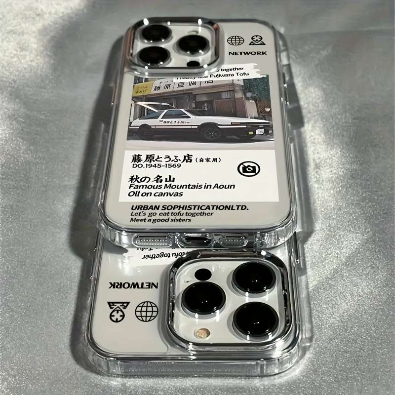 1Pc Transparent For iPhone 14 Pro Max Japanese Street Phone Case