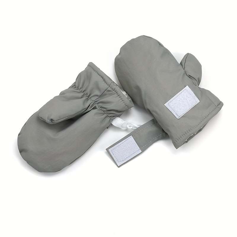 Winter Gloves Color Gray Size 1 To 2 Years