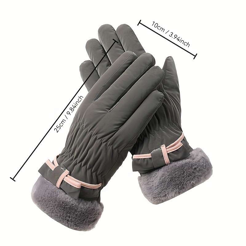 Winter Gloves Color Pink