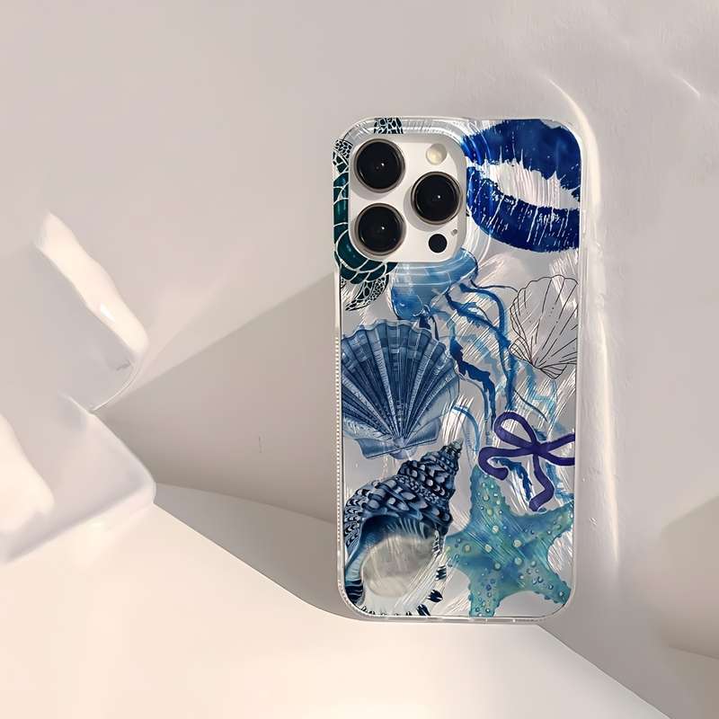 1Pc Silvery For iPhone 15 Plus Phone Case Phone Cover