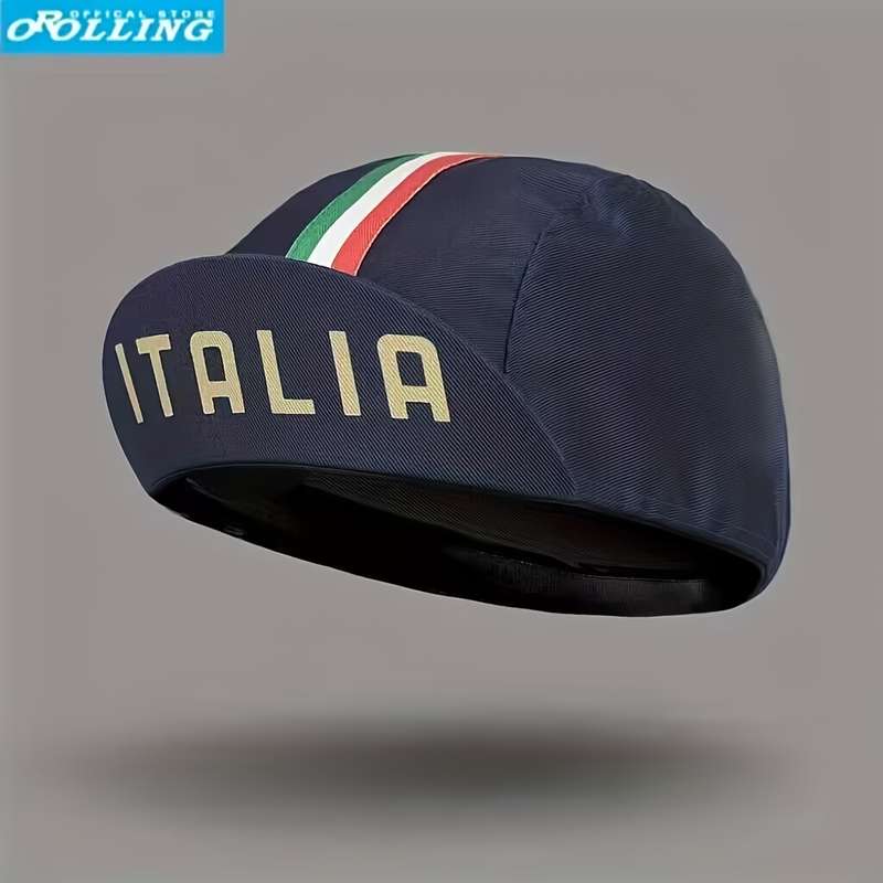 1pc Premium Cool Classic ITALIA Cycling Cap Quick Dry Breathable Sports Baseball Cap