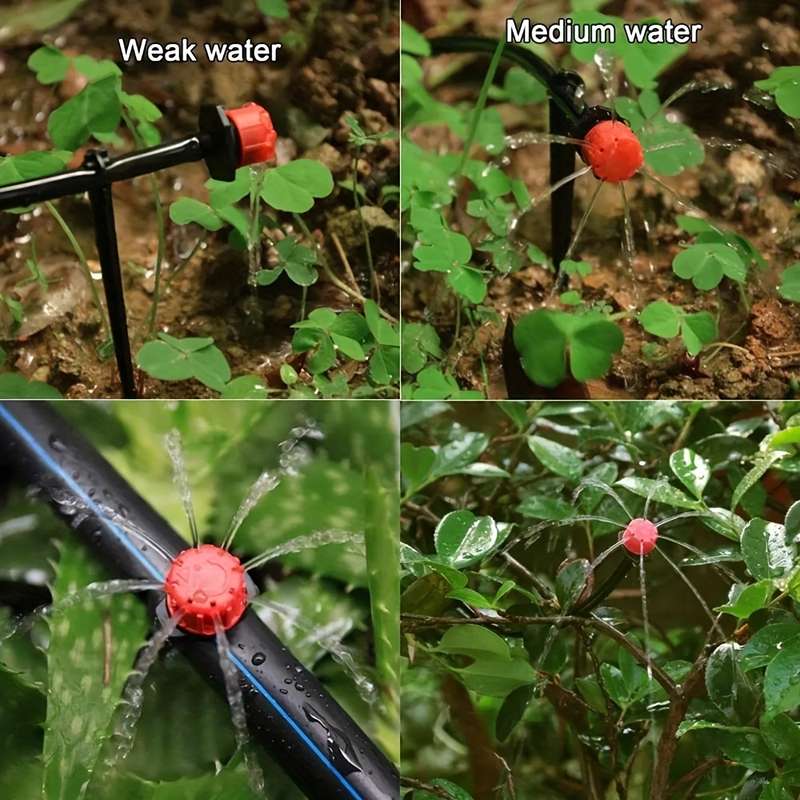 200Pcs Irrigation Drip Head Nozzle Adjustable Water Drop Head