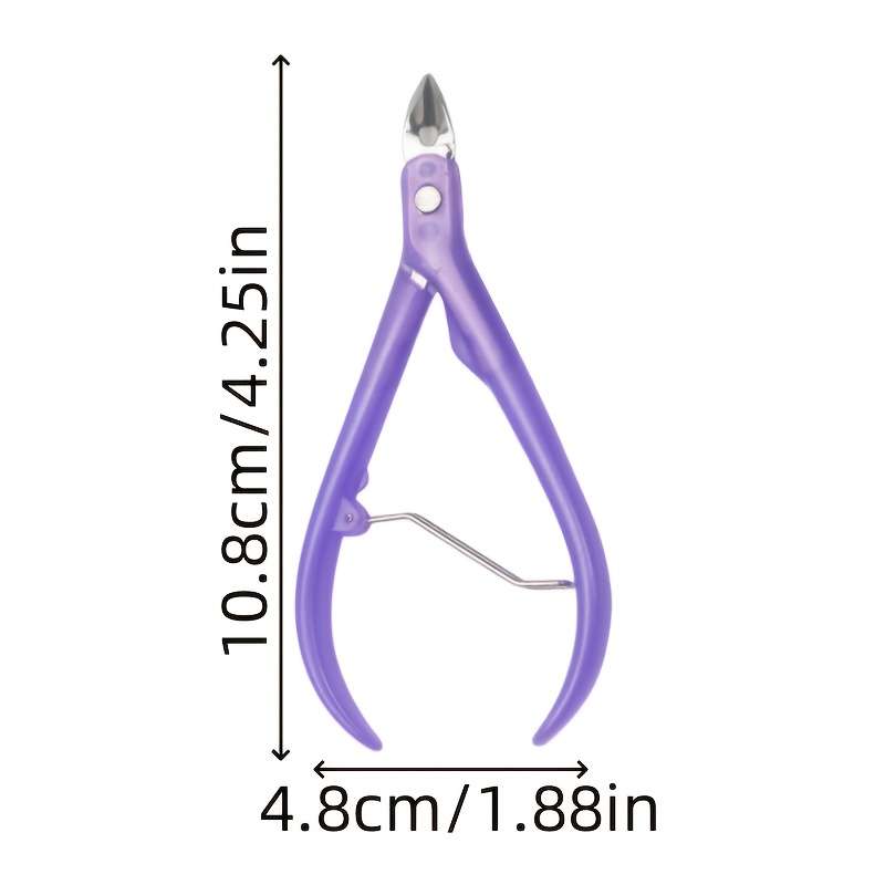 1pc Hypoallergenic Stainless Steel Nail Clippers Super Sharp Blade Ideal for Cuticle and Dea