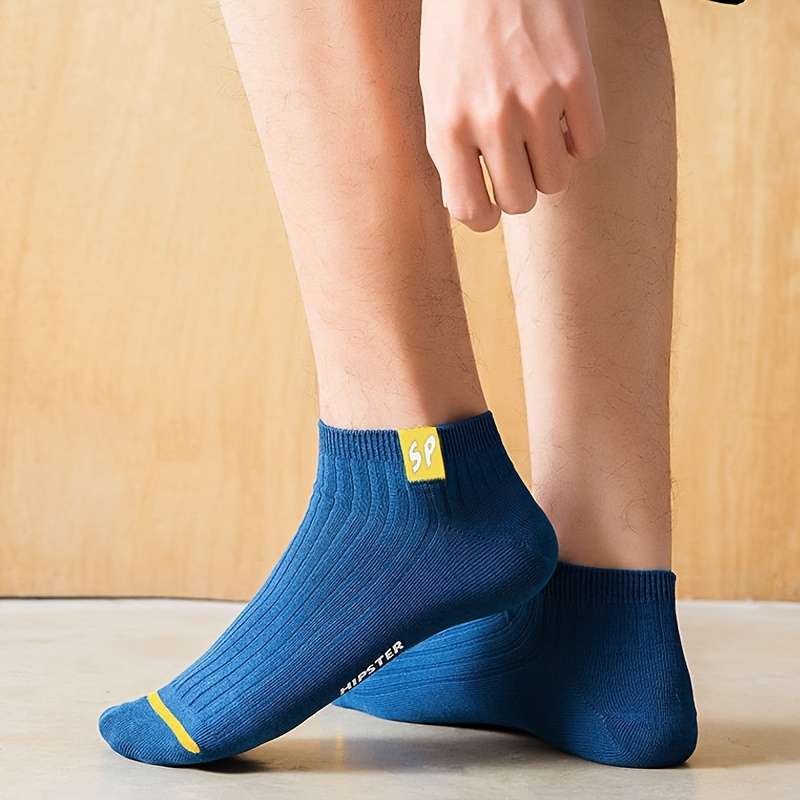 5 Pairs Of Mixed Colors One Size High Elastic Socks