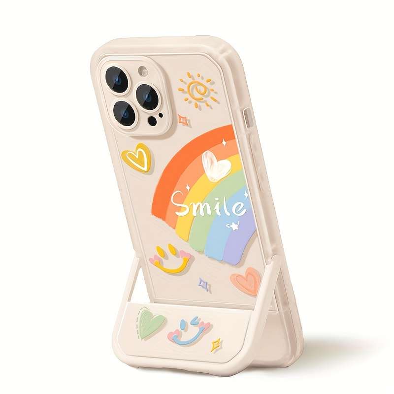 1Pc Transparent White For iPhone 14 Pro Phone Case Phone Cover