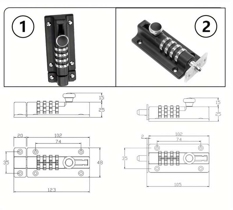Lock Color Black