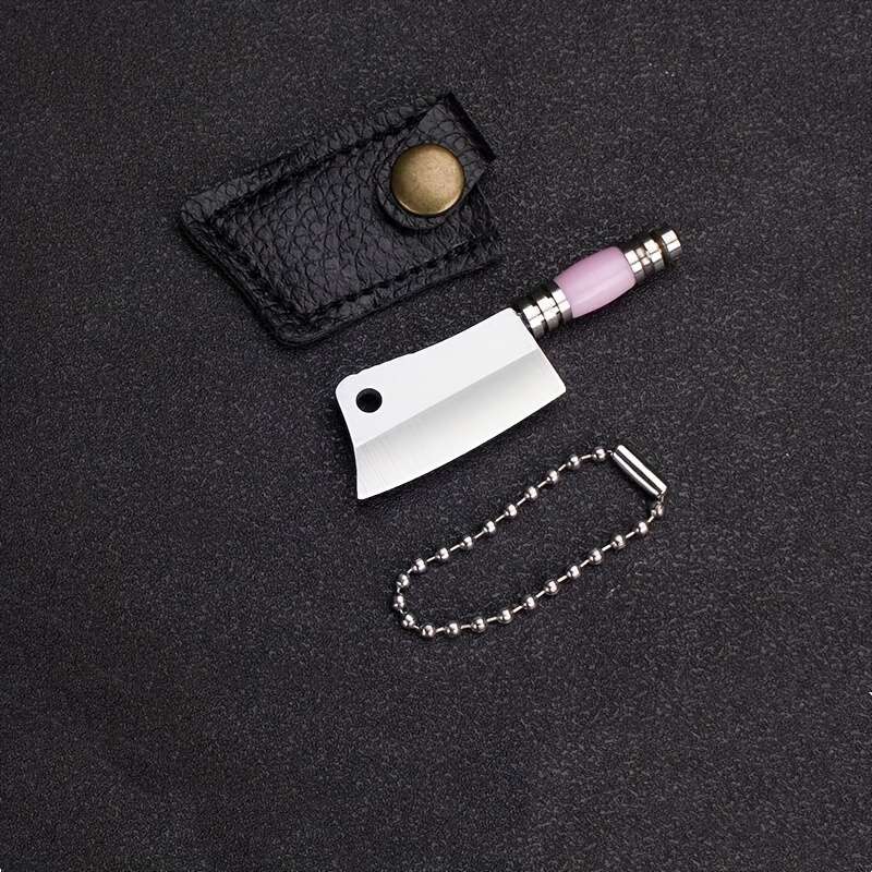 1pc Small Straight Knife Mini Pocket Knife Colorful Sharp Micro Portable EDC Keychain Pen