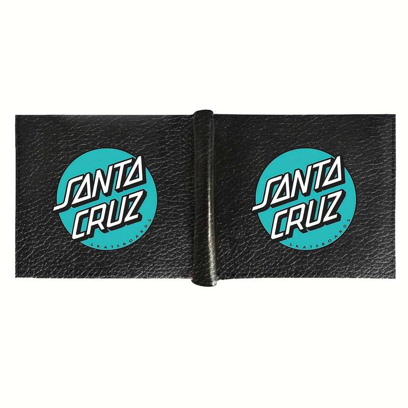 1pc Santa Cruz Men's Wallet Casual Black Crocodile Pattern Multifunctional Bi-Fold Coin Purse C