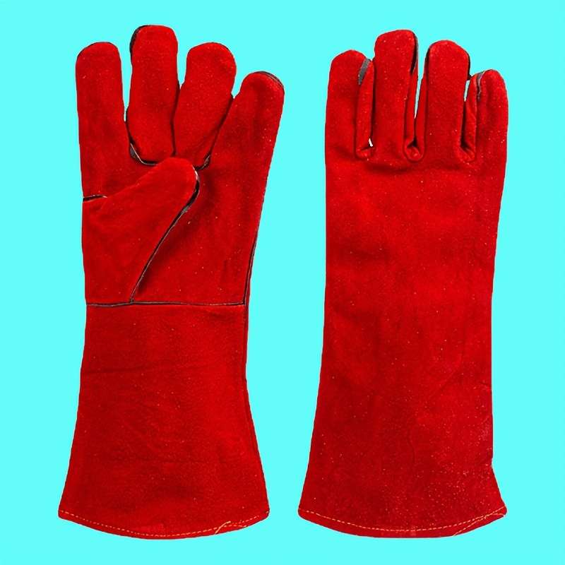 Work Gloves Color Red