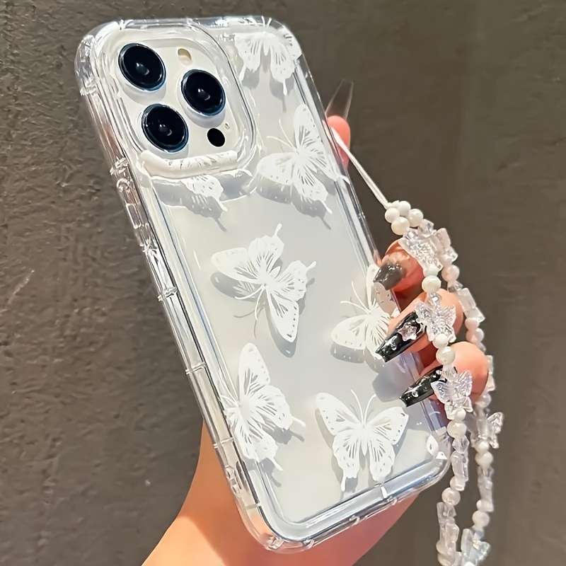 1Pc Transparent White For iPhone Xr Phone Case Phone Cover