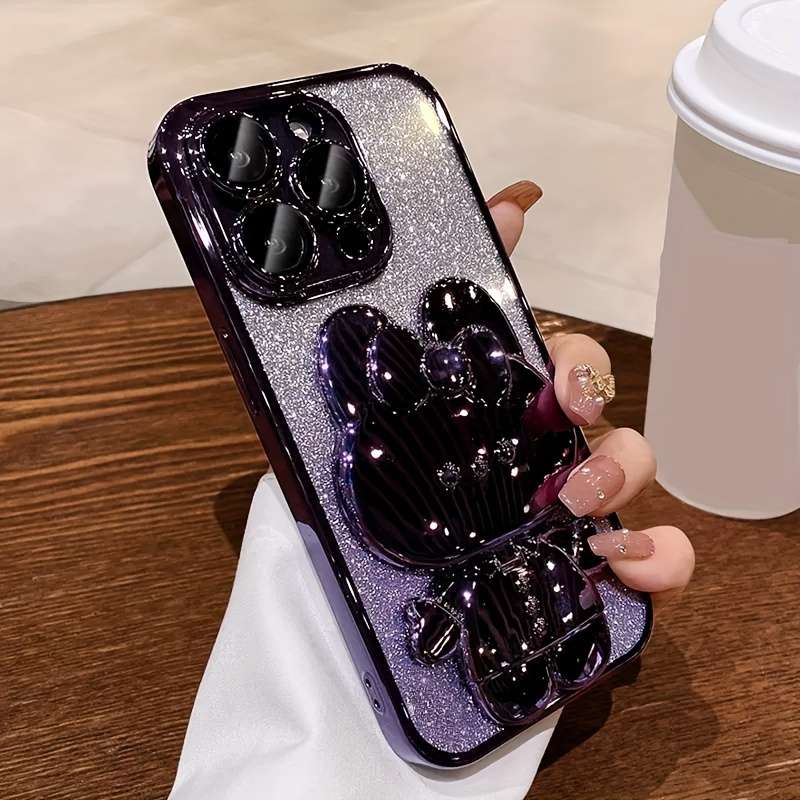 1Pc Purple For iPhone 15 Phone Case Phone Cover
