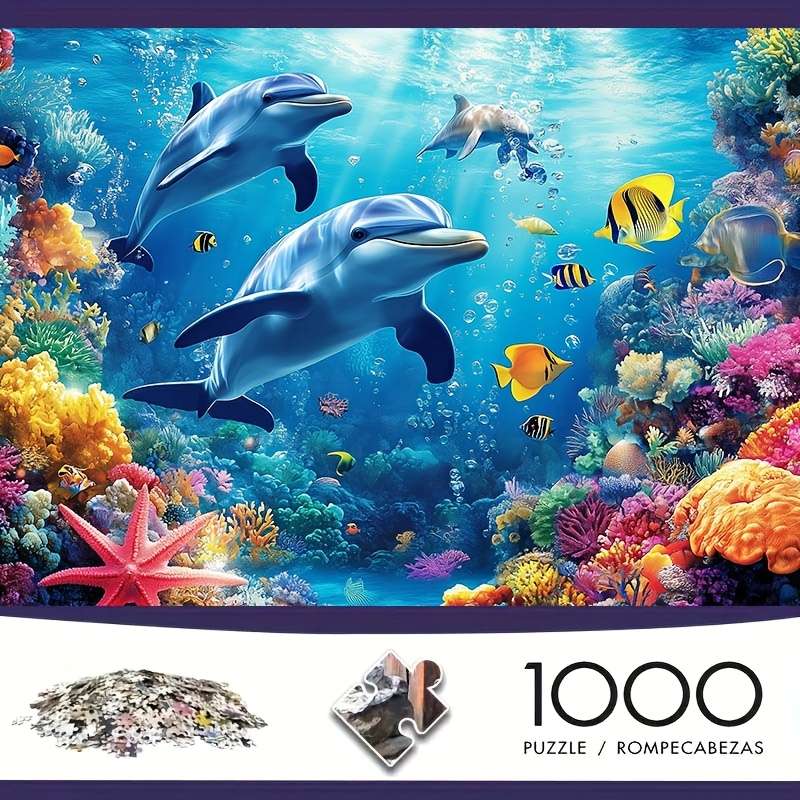 1000pcs Hell Level Expert Jigsaw Puzzle Oil Painting Landscape Art with Vibrant Col