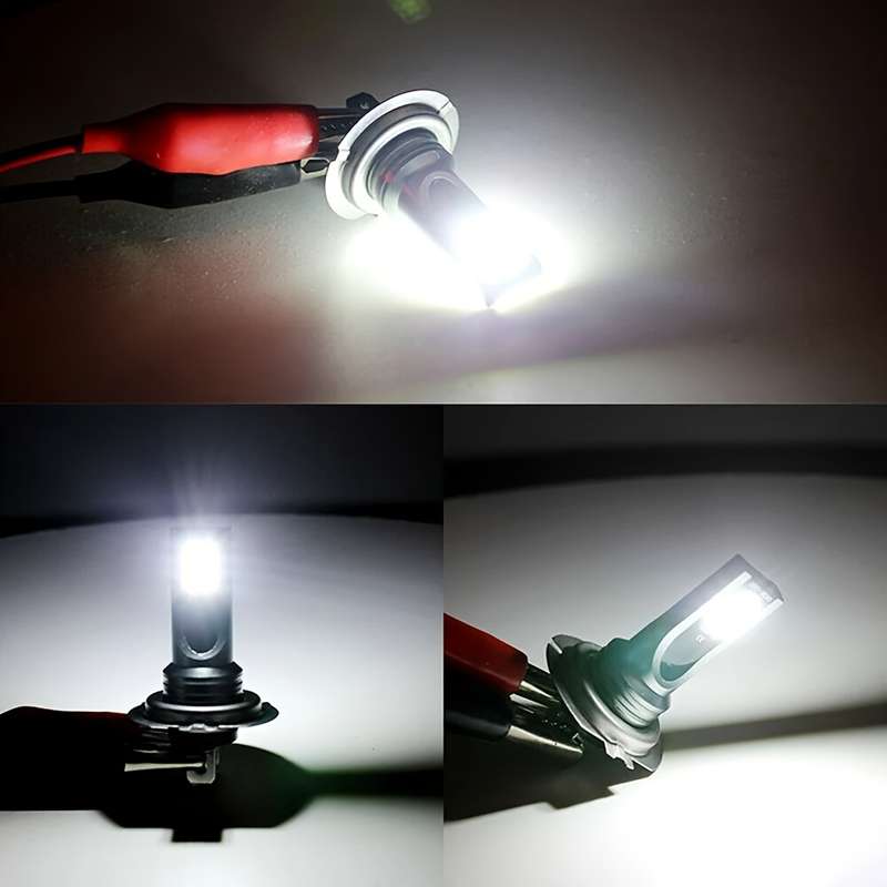 2pcs H7 3030 12SMD Extremely Bright White Fog Light DRL LED Bulbs