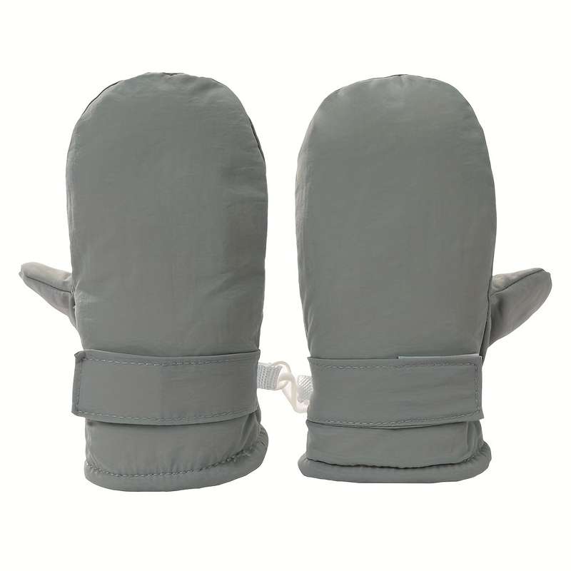 Winter Gloves Color Gray Size 1 To 2 Years