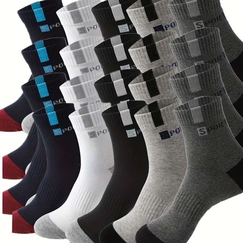 5 Pairs Assorted One Size High Elastic Socks