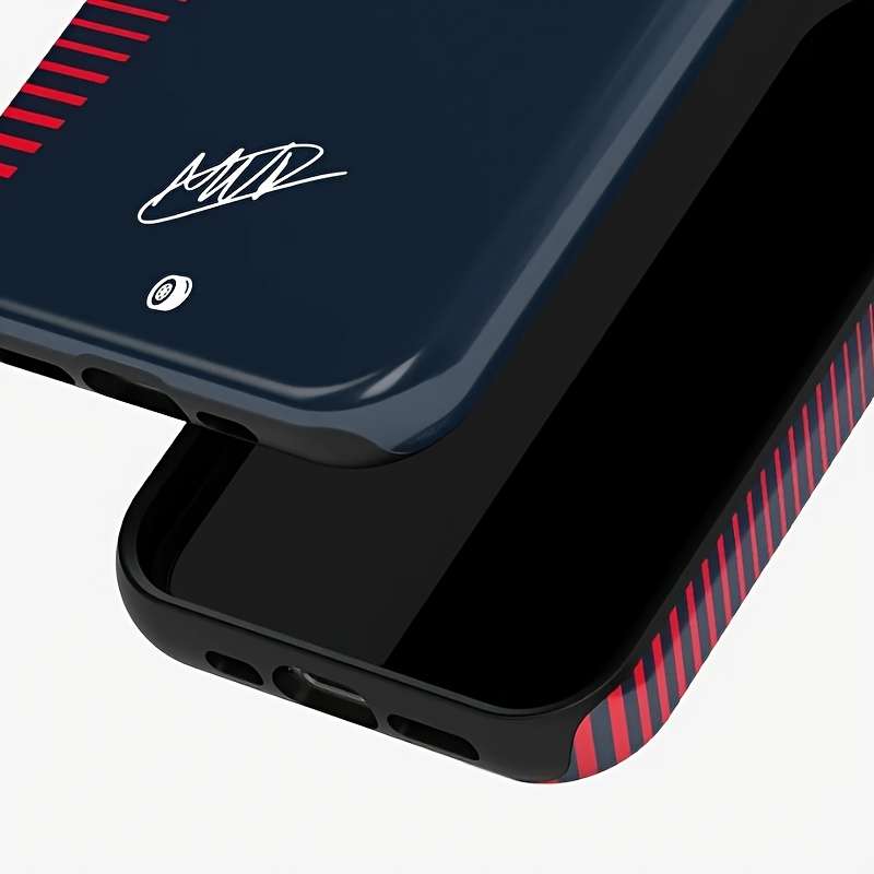1Pc Mixed Color For iPhone 15 Stylish Hard 2 in 1 Glossy Phone Case