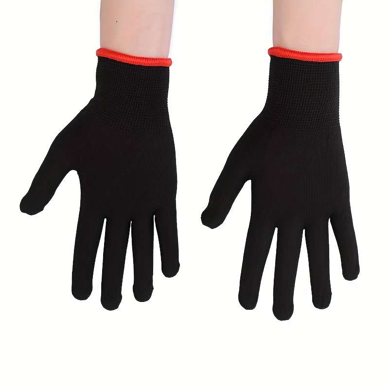 Work Gloves Style 3 Pairs Of Black Gloves