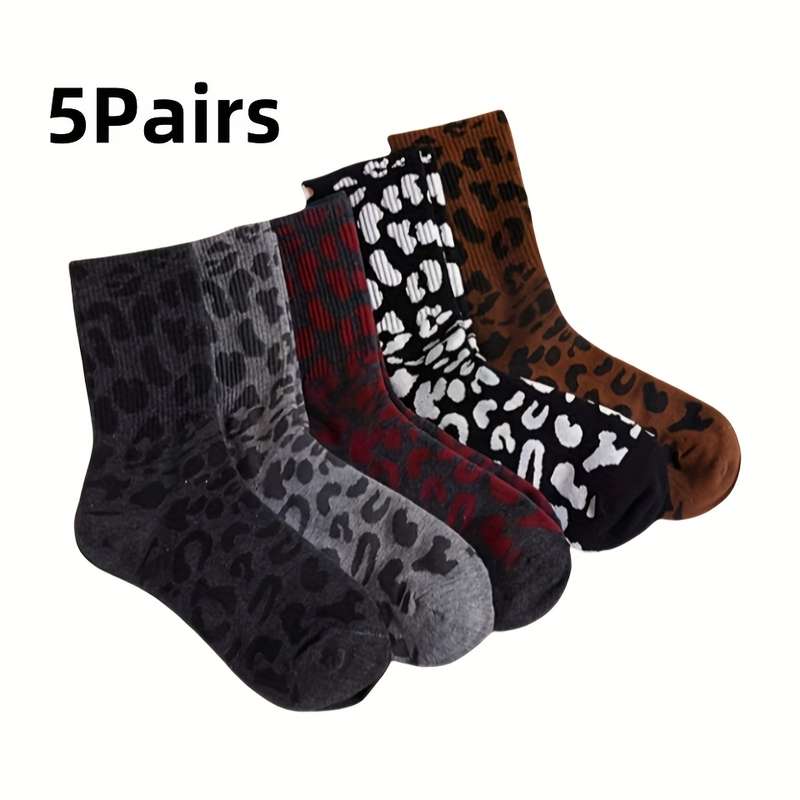 5 Pairs Multicolor High Elastic Socks