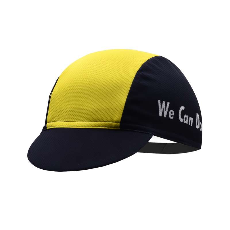 1pc Men'S Yellow Black Cycling Cap Windproof Sun-Protective Soft Shell Outdoor Sports Hat wit