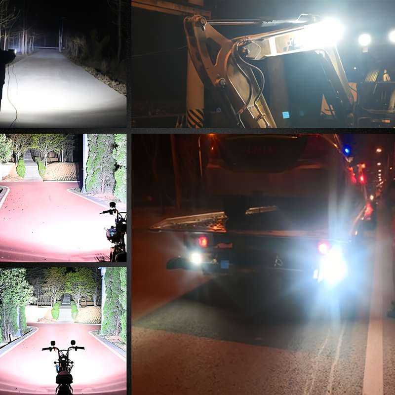 2pcs 7-Inch LED Light Bars 24000LM 40-SMD Universal Driving Fog & Daytime Running L