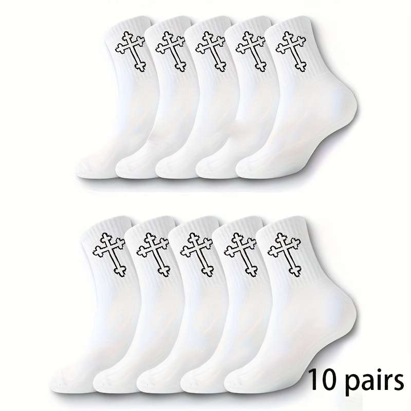 10 Pairs Random ColorsOne Size High Elastic Socks