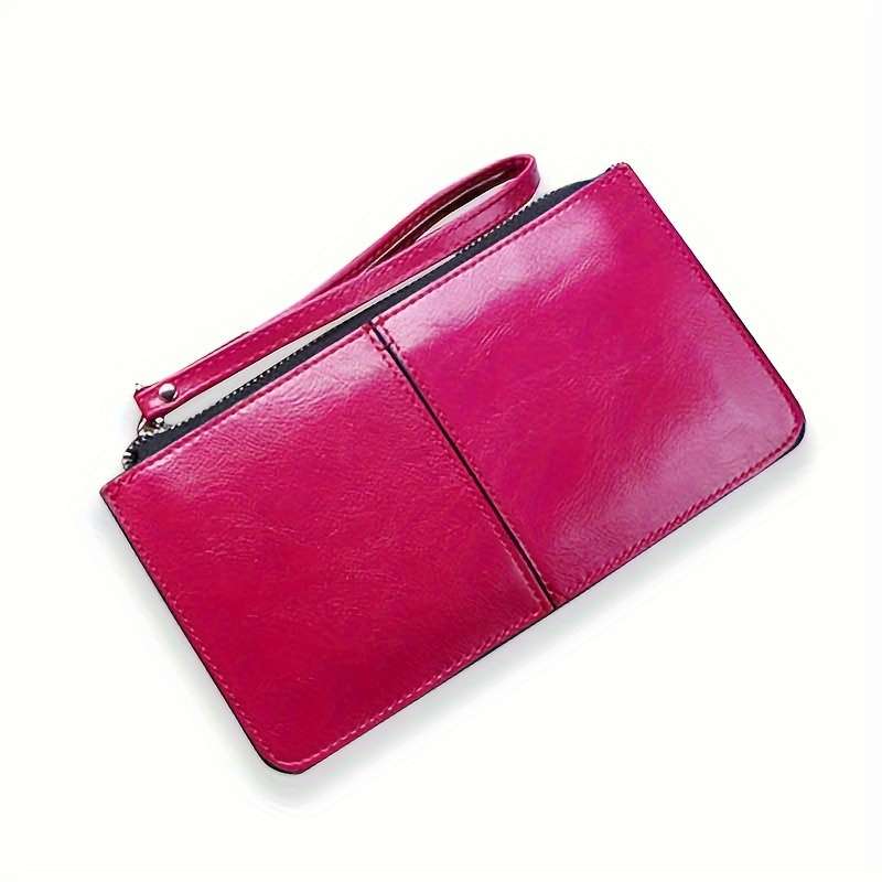 1pc Women's Long Zipper Wallet 2024 New Convenient Clutch Bag with Multiple Card Slots And Large C