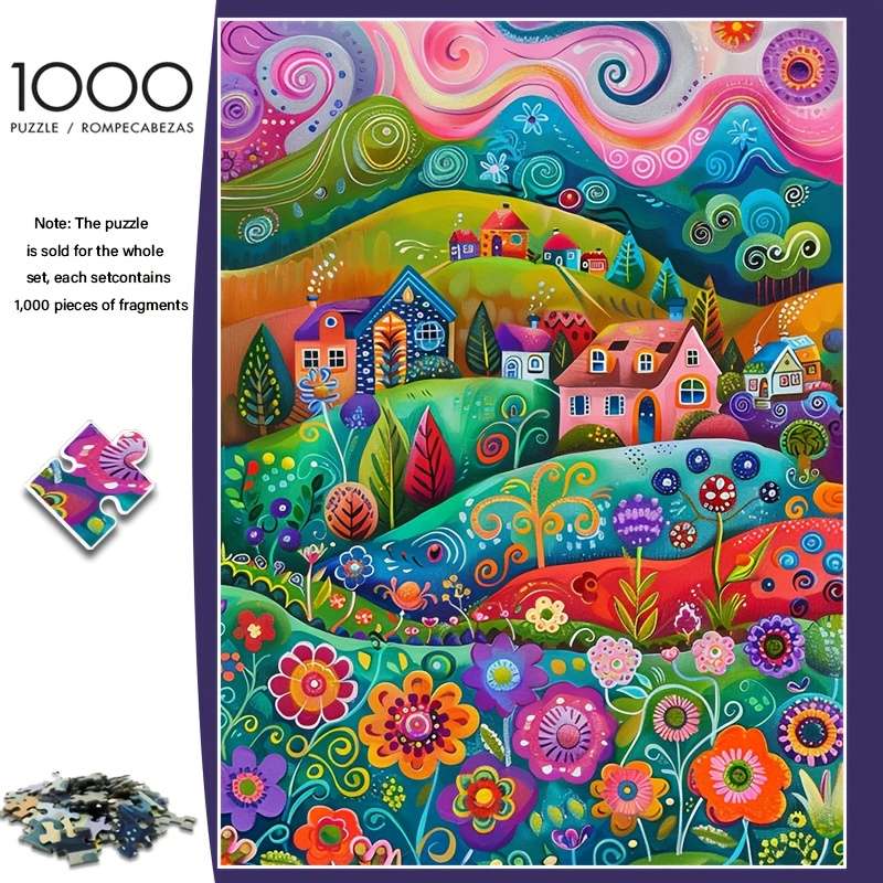 1000pcs Jigsaw Puzzle High Difficulty Giant Jigsaw Puzzle High Quality Thick And Du