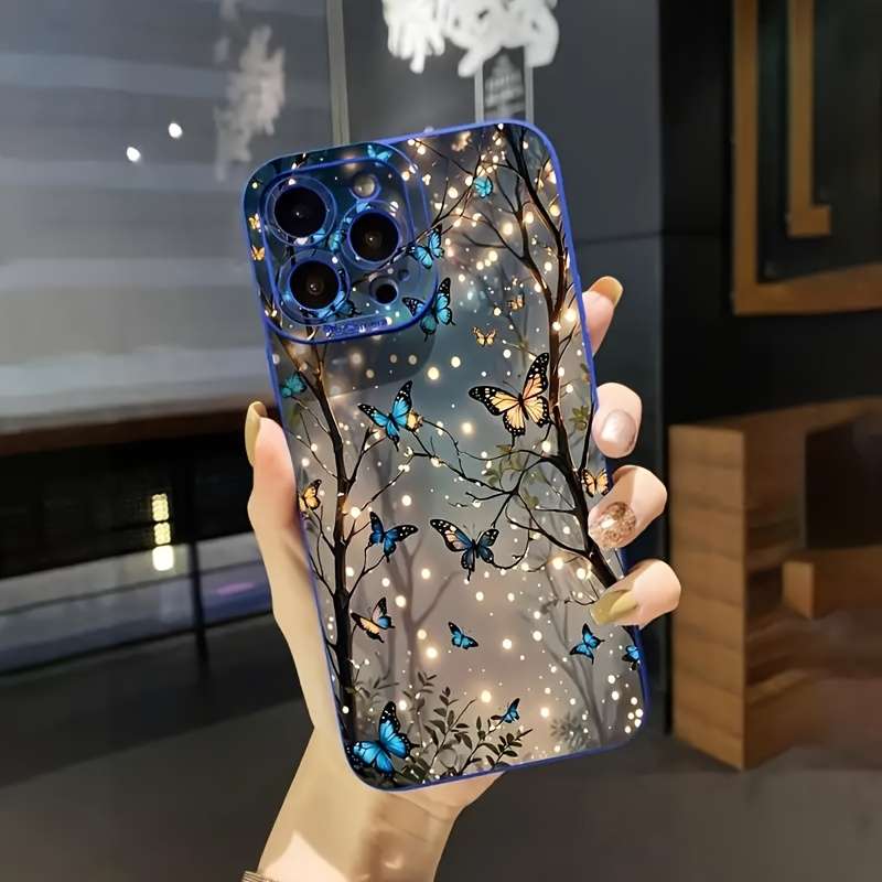 1Pc Blue For iPhone 13 Pro Phone Case Phone Cover
