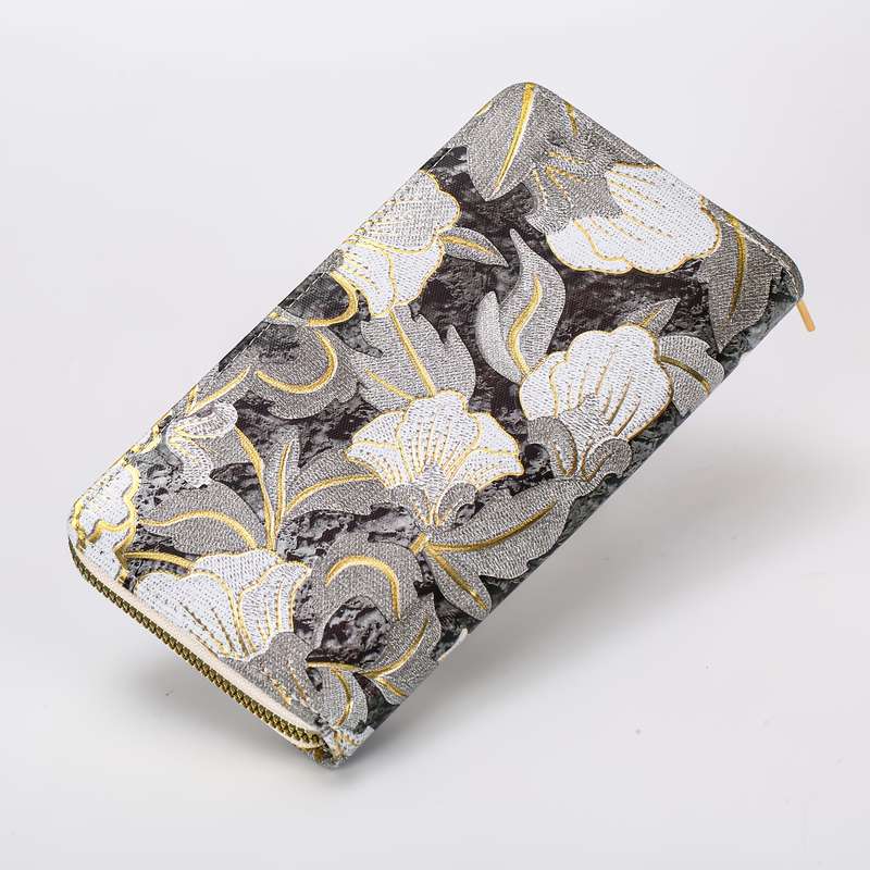 1pc Fashion Trend Women'S National Style Color Printing Coin Wallet 2025 Large Capacity Storage Bag