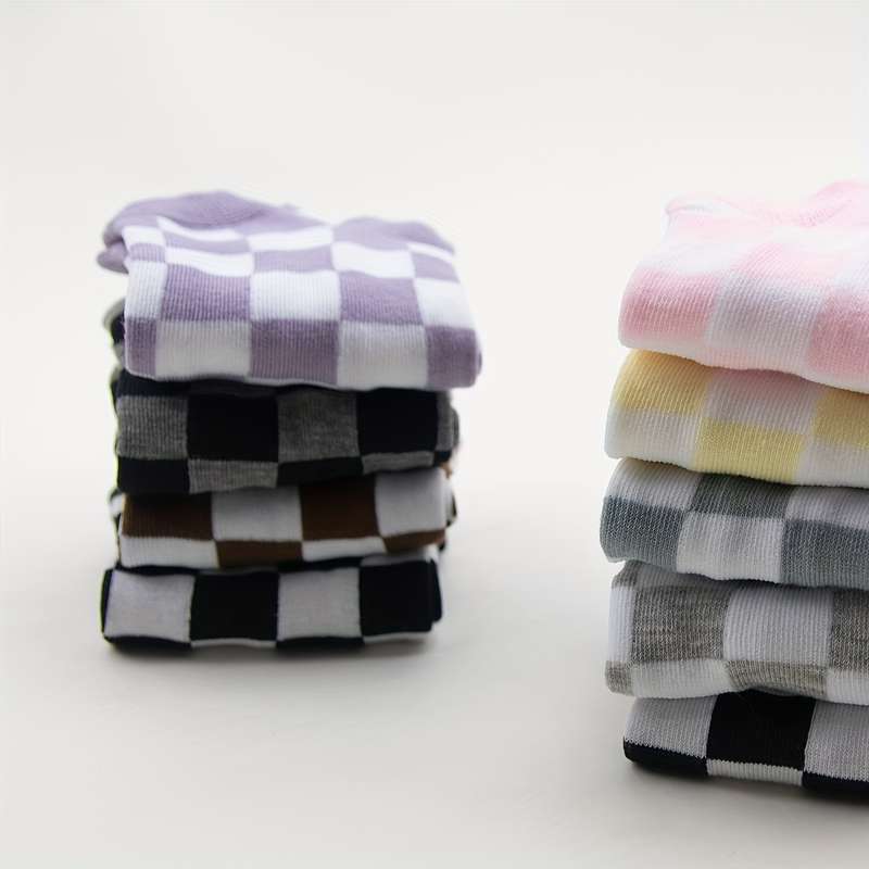 3 Pairs Mixed Color Random High Elastic Socks