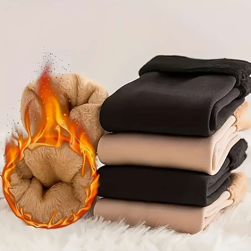 5 Pairs Apricot One Size High Elastic Socks