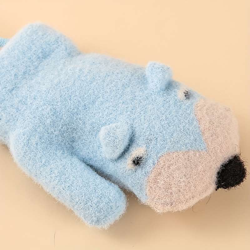 Winter Gloves Color Blue Size 1 To 3 Years Old