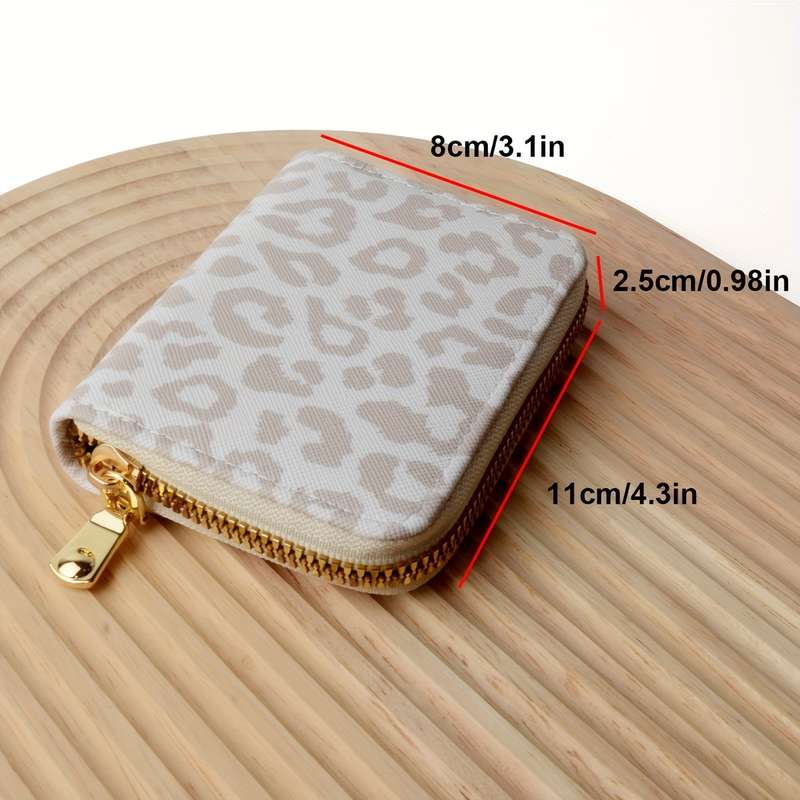 1pc Everyday Elegance Stylish Leopard Print Wallet for WomenCompact Lightweight and Secure Z