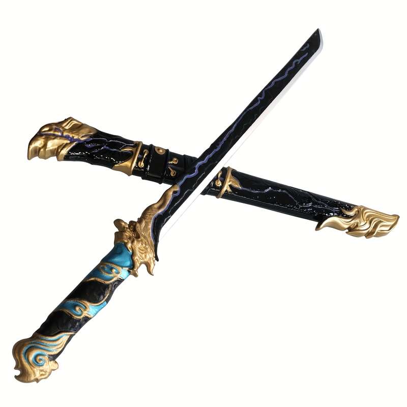 Toy Weapons Items Black Sword With Sheath
