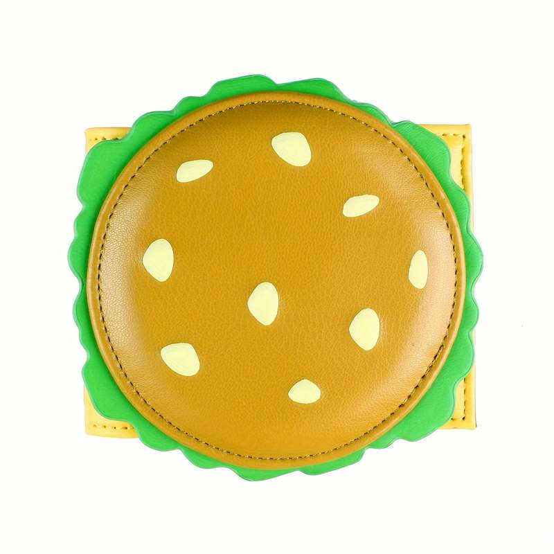 1pc Burger Shaped Cute Women'S Wallet Designer Men'S ID Card Holder