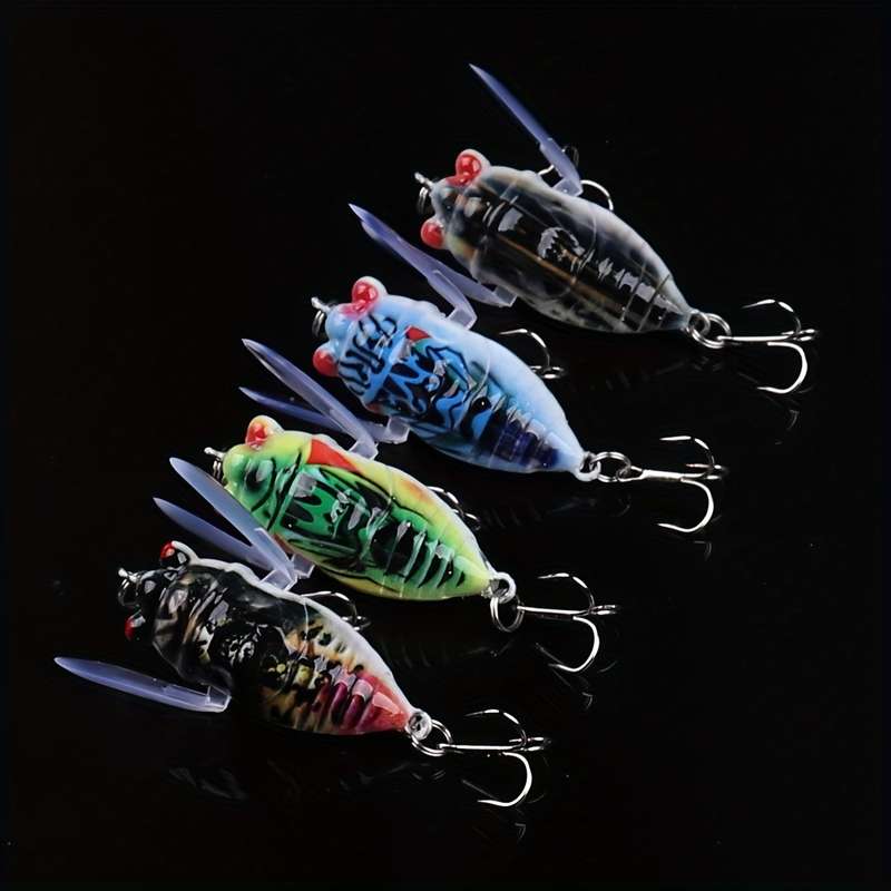 4-Pack Bio-Mimetic Cricket Surface Fishing Bait