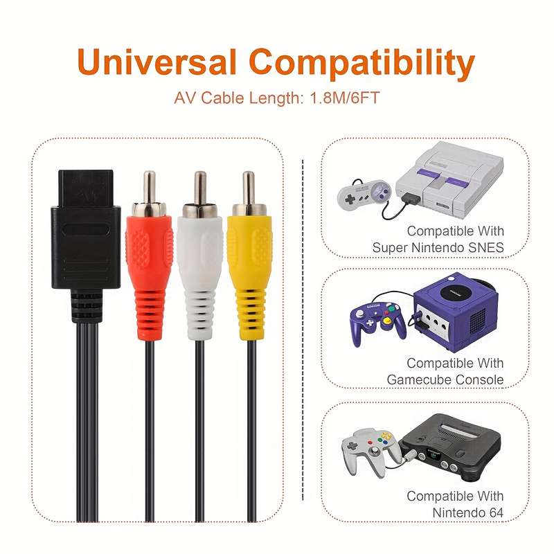 One Piece Video Audio Av Cable Connector