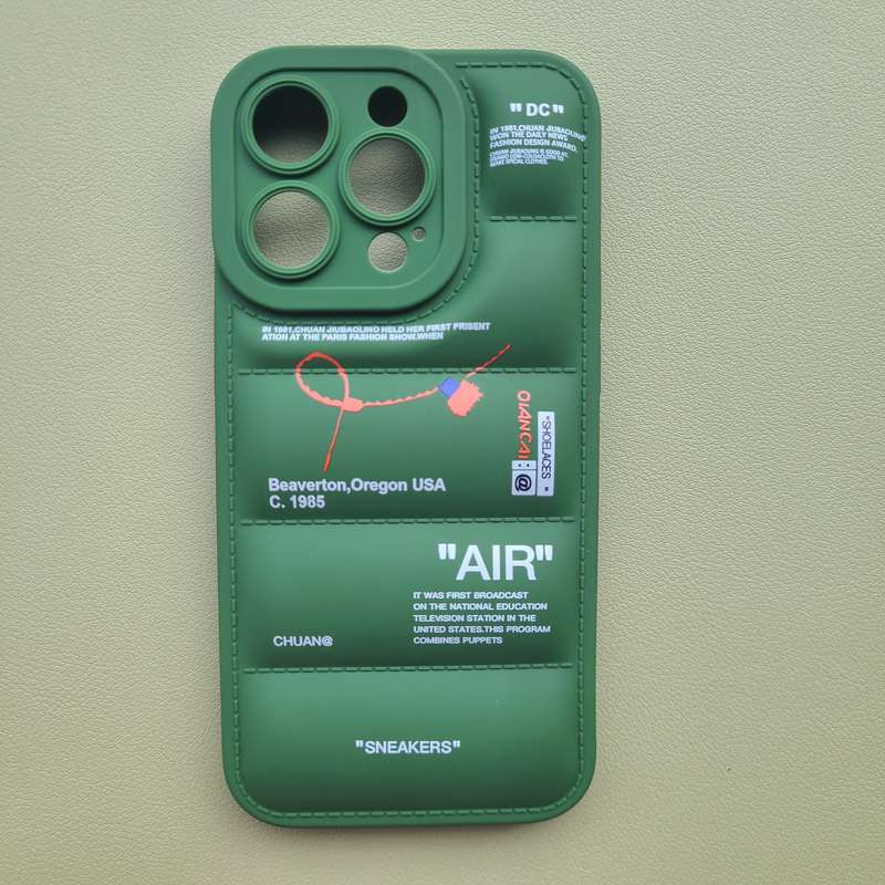 1Pc Mixed Color  For iPhone 11 Pro Max Down Jacket Design Phone Case