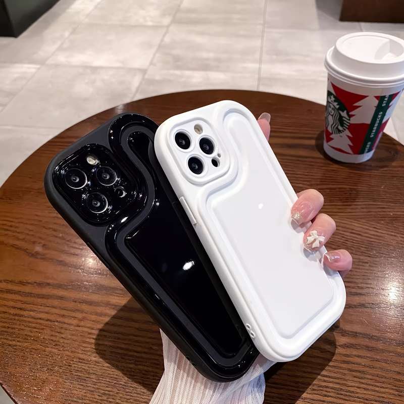 1Pc White For iPhone 13 Pro Phone Case Phone Cover