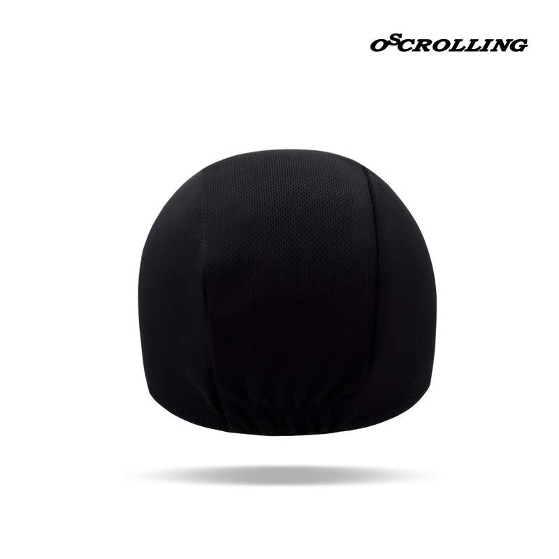 1pc Breathable Cycling Cap with Funny Facial Expression Black White Polyester Hand Washable
