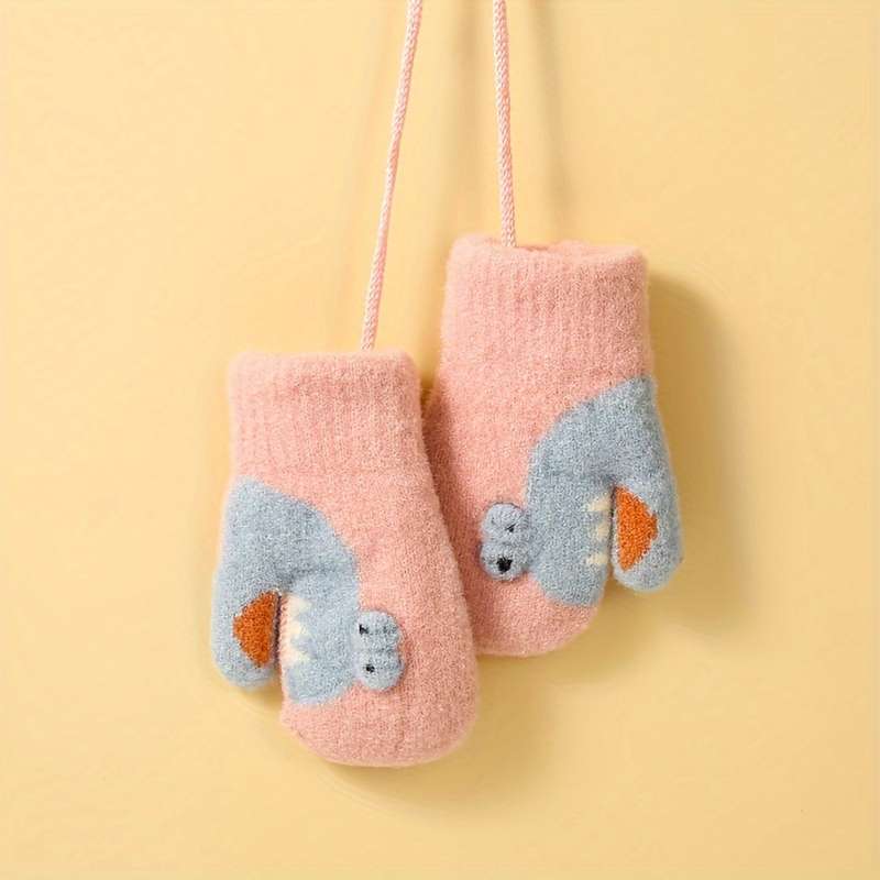 Winter Gloves Color  Red  Size 1 To  3 Years Old