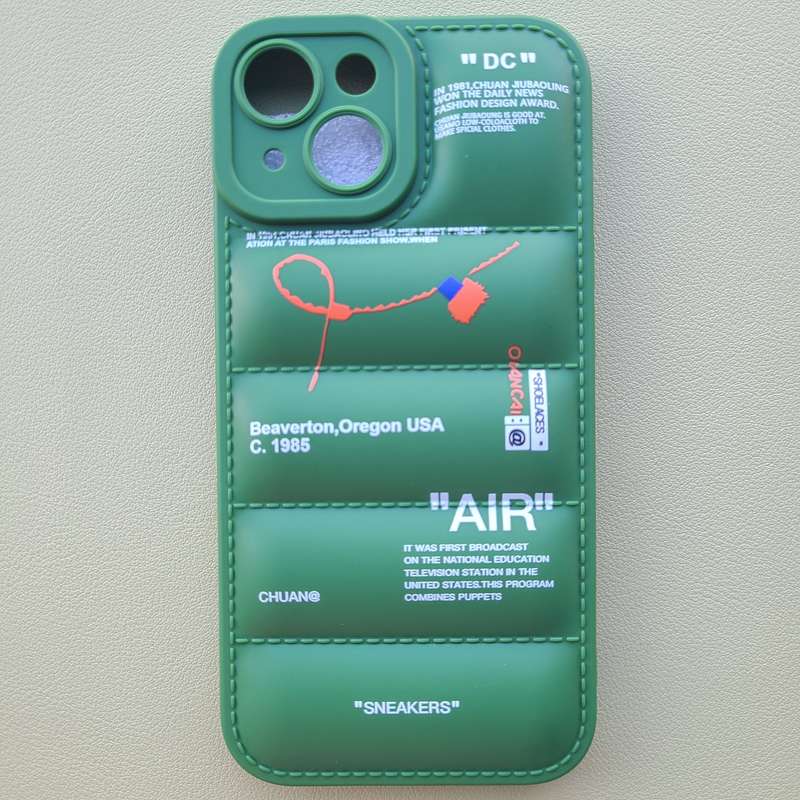 1Pc Mixed Color  For iPhone 11 Pro Max Down Jacket Design Phone Case