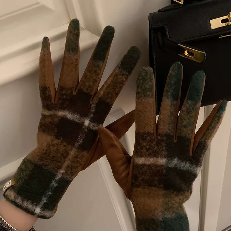 Winter Gloves Items Leopard Rice