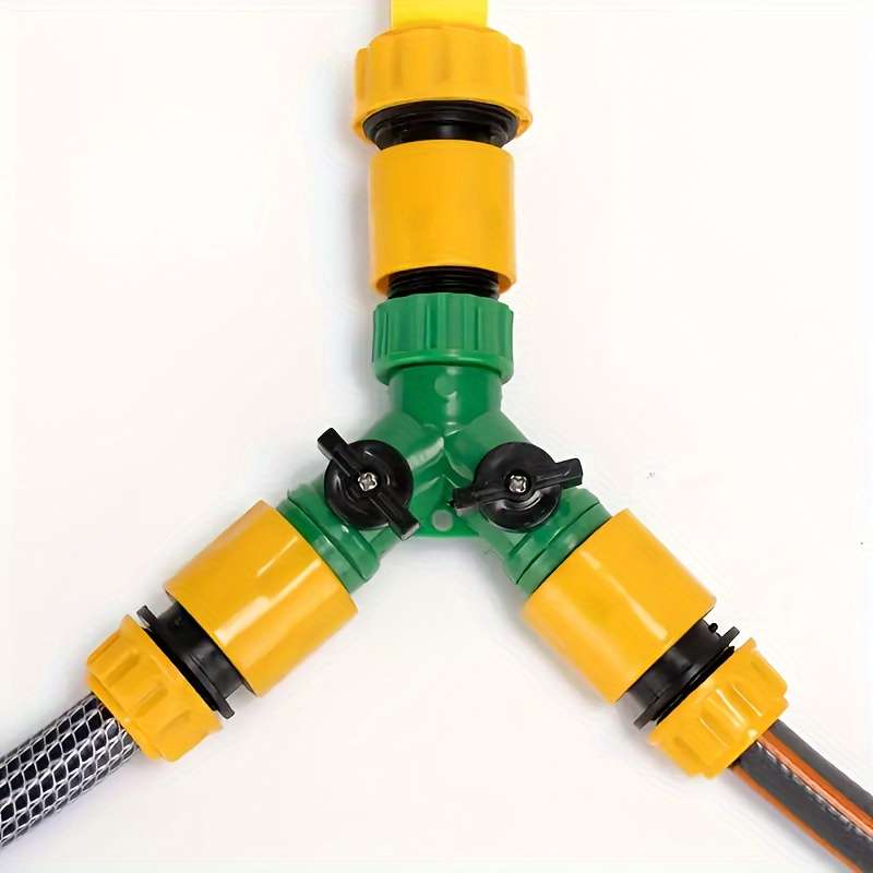 4Pcs Set Y Type Hose Splitter With Quick Connect
