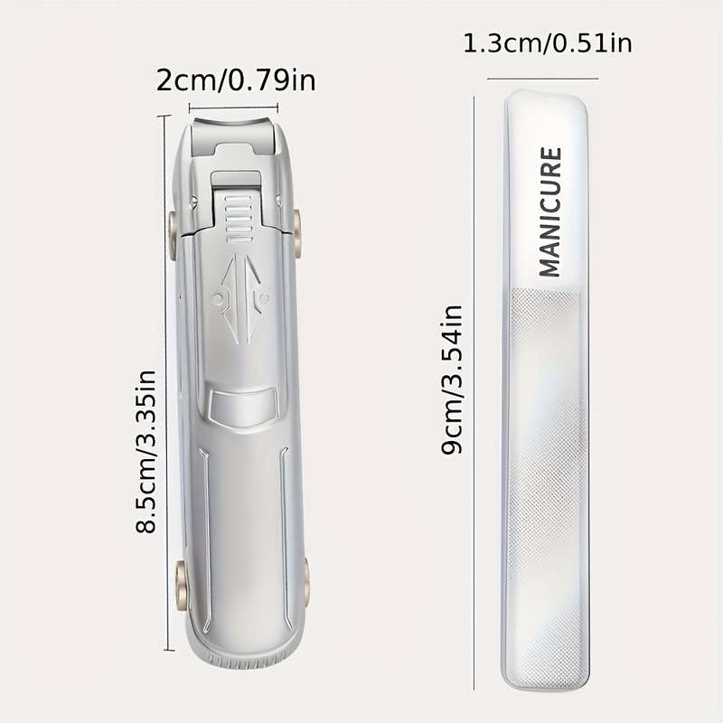 1pc Stainless Steel Nail Clipper Set with Concave Blade Edges Portable Large Size Car-Shape