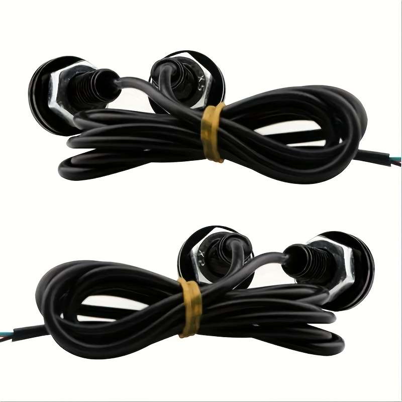 2pcs Ultra Bright LED License Plate Lights 23mm Eagle Eye Design 12SMD 500-800 Lu