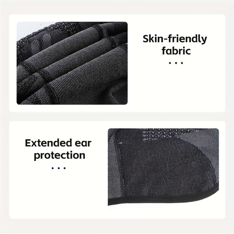 1pc WEST BIKING Men's Breathable Mesh Skull Cap with Ear Flaps Cooling Helmet Liner for Cycling
