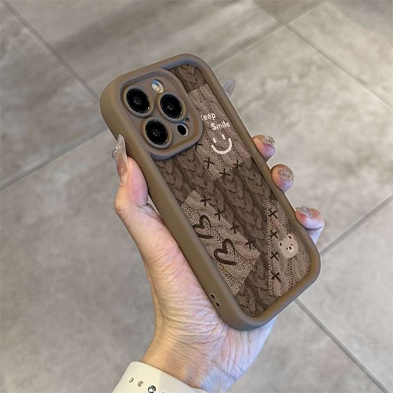 1Pc Brown For iPhone 7 8 Se2 Se3 Phone Case Phone Cover