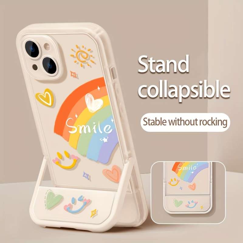 1Pc Transparent White For iPhone 14 Pro Phone Case Phone Cover